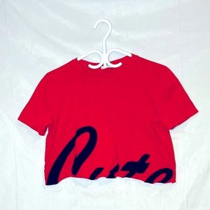 Red crop top (Zara)💜